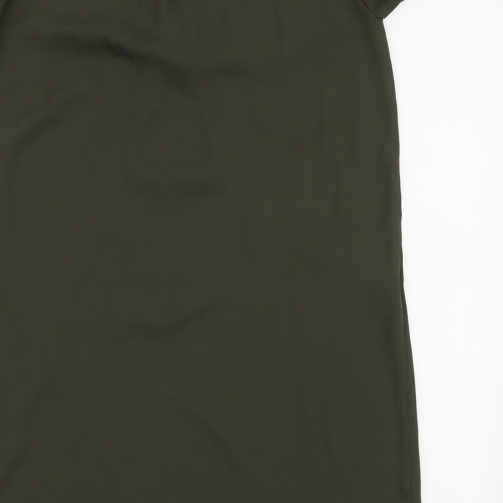 New Look Womens Green  Polyester A-Line  Size 8  V-Neck Pullover