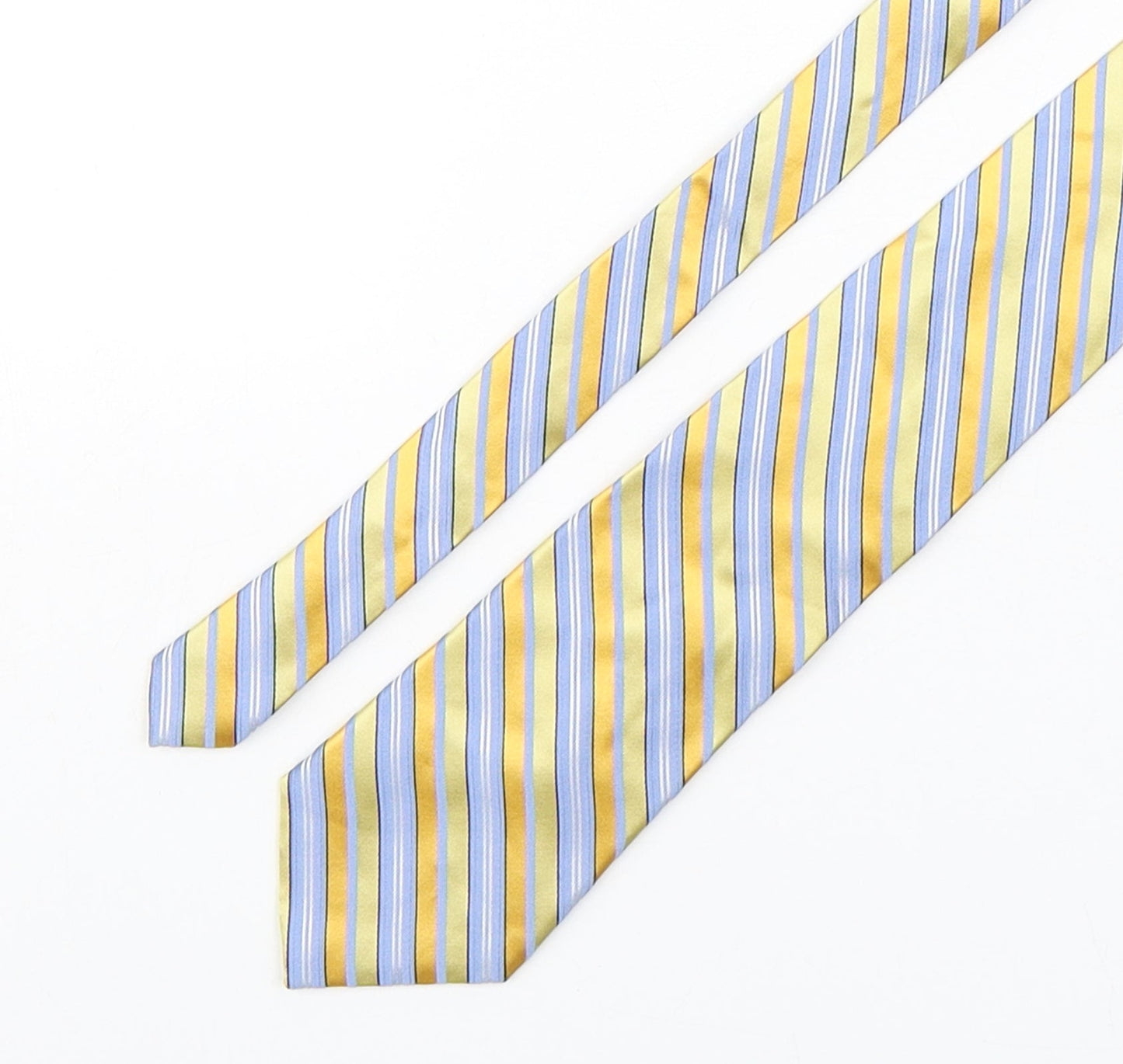 Jones New York  Mens Multicoloured Striped Silk Pointed Tie One Size
