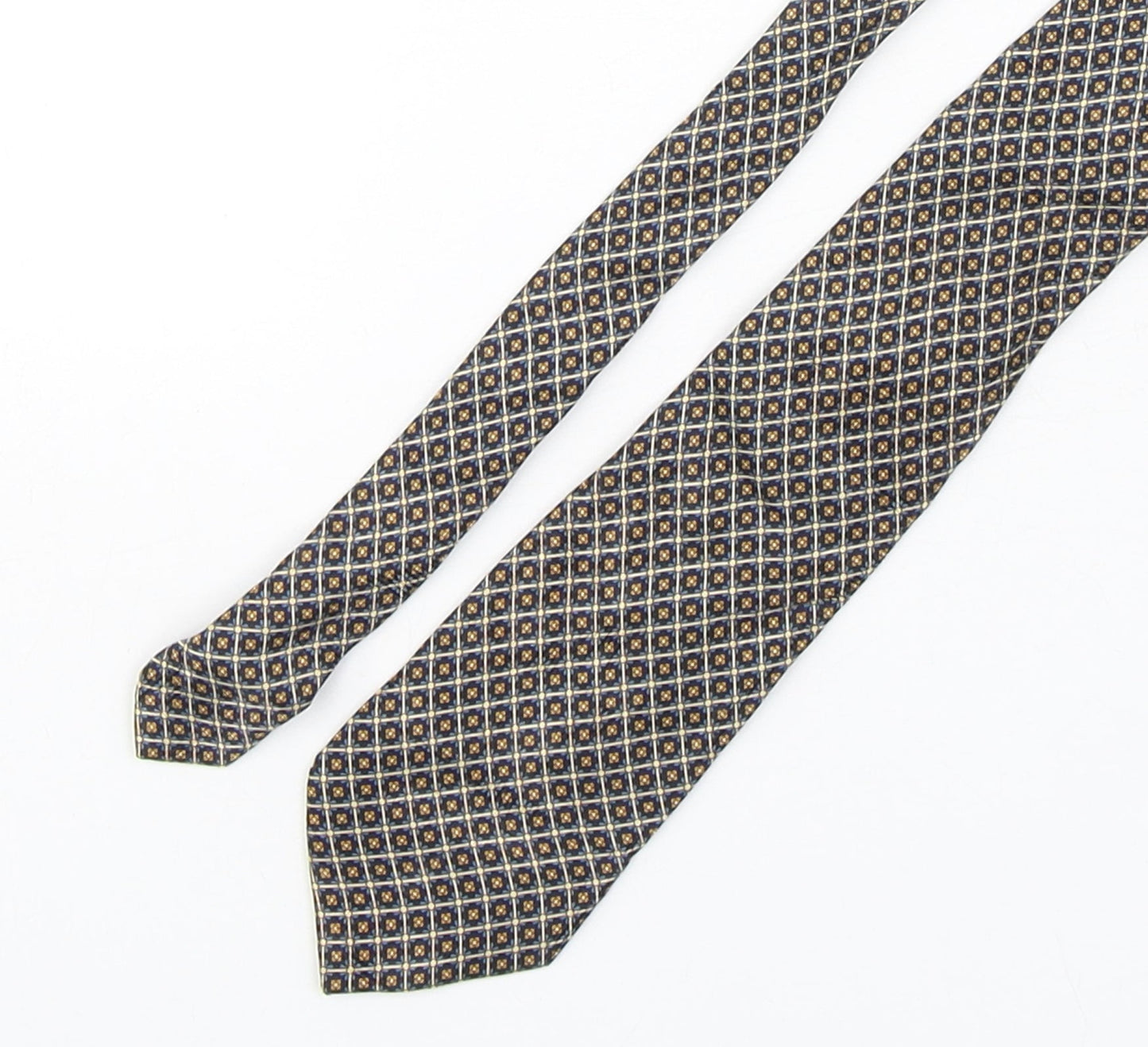 Palais Des Doges Mens Multicoloured Geometric Silk Pointed Tie One Size