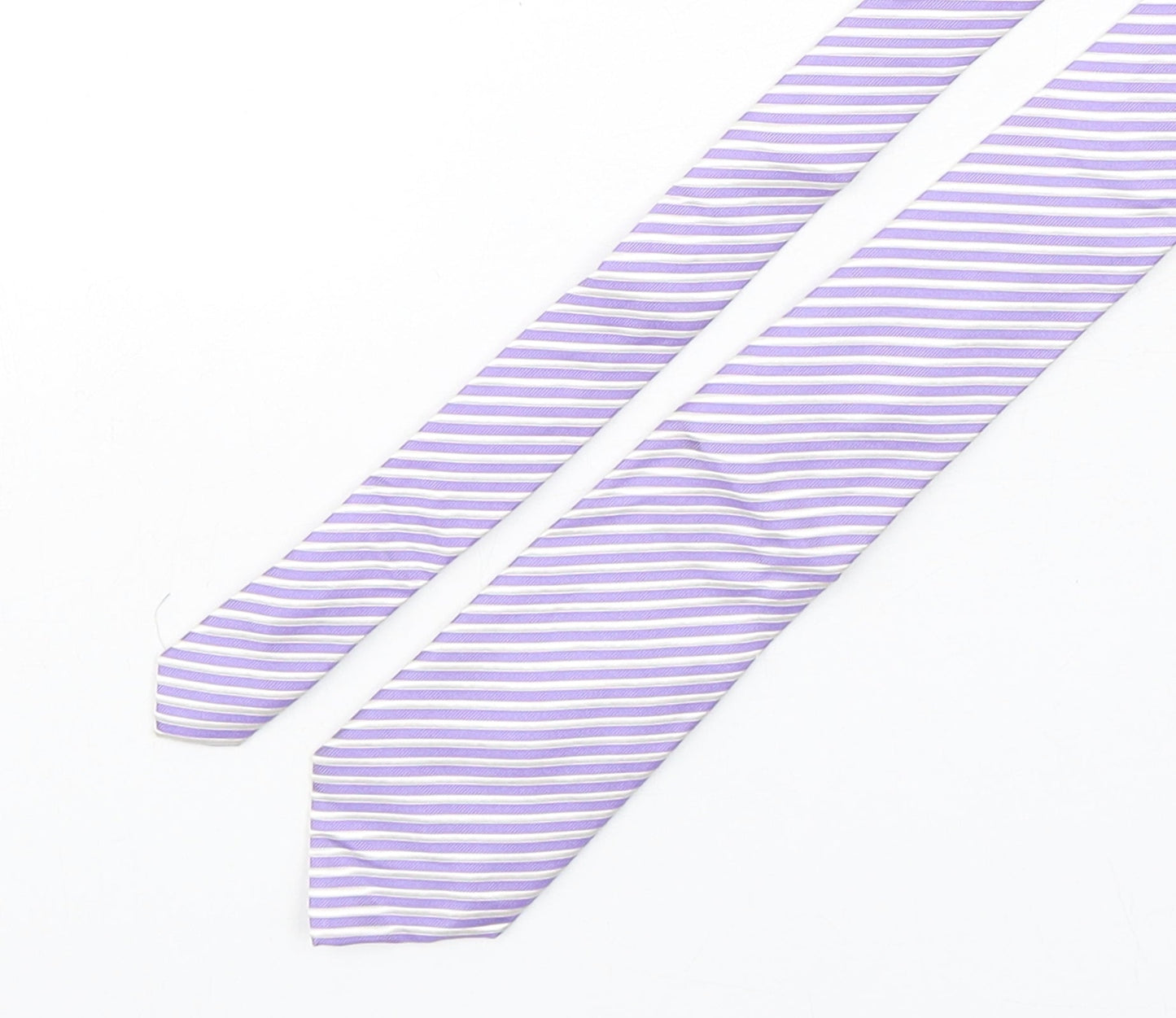 Broadbent & Boothroyds  Mens Multicoloured Striped Silk Pointed Tie One Size