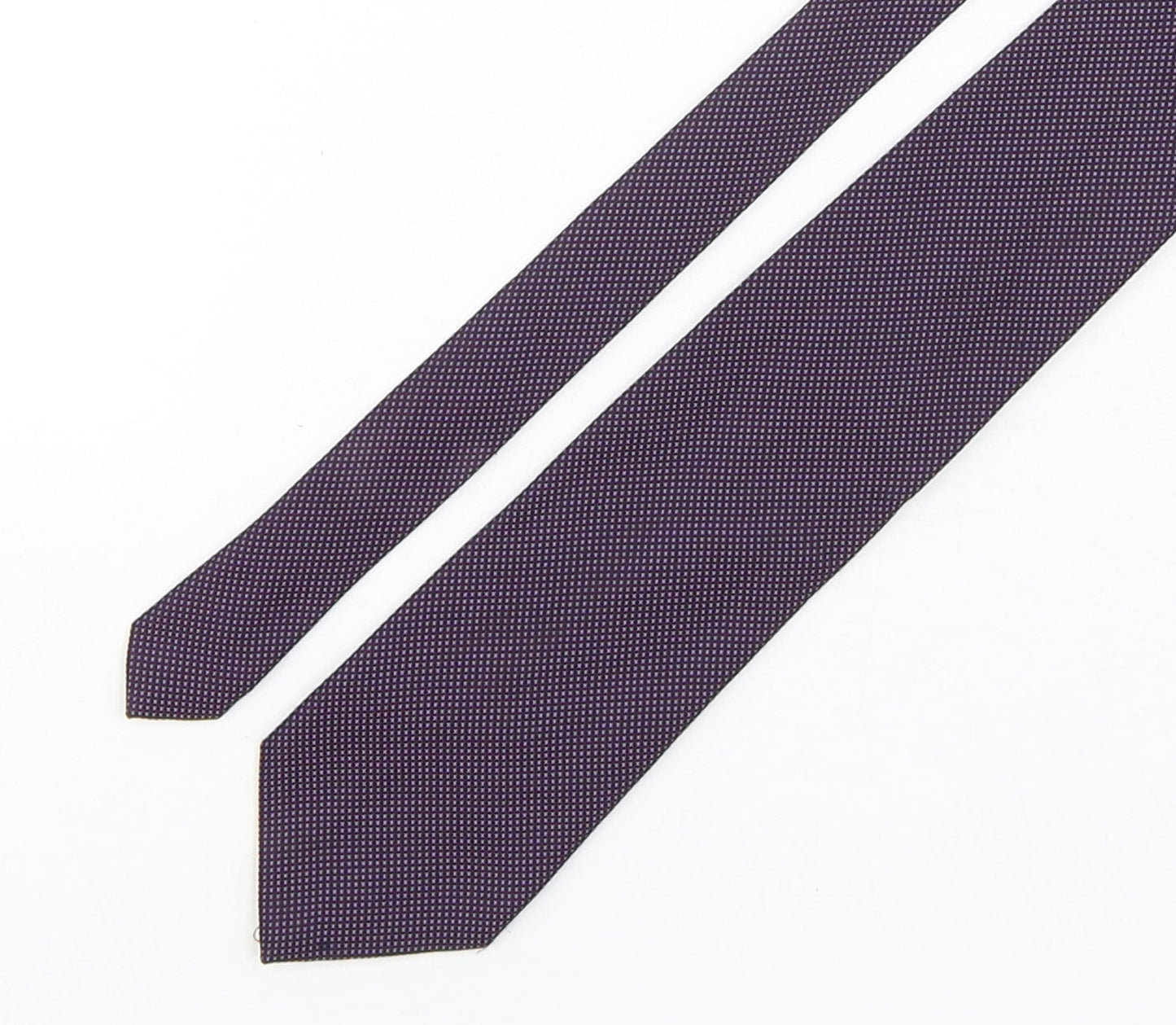 Fletchers Gallery  Mens Multicoloured Plaids & Checks Polyester Pointed Tie One Size