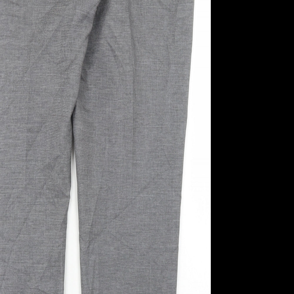 Atmosphere Womens Grey  Polyester Dress Pants Trousers Size 16 L28 in Regular Hook & Eye