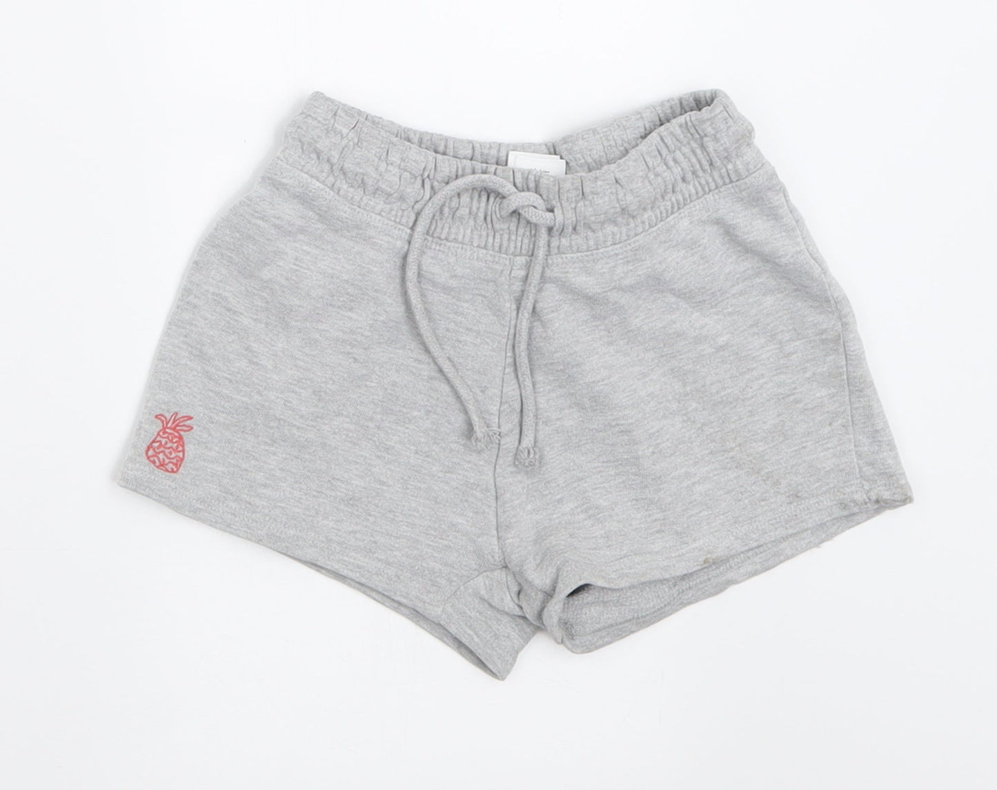 NEXT Boys Grey  Cotton Bermuda Shorts Size 7 Years  Regular Tie