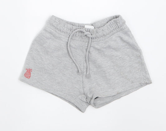 NEXT Boys Grey  Cotton Bermuda Shorts Size 7 Years  Regular Tie