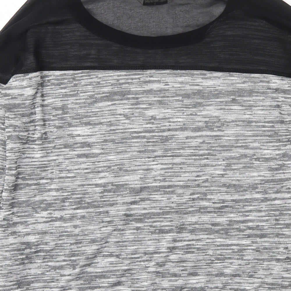 Miss Selfridge Womens Grey Round Neck  Viscose Pullover Jumper Size 8