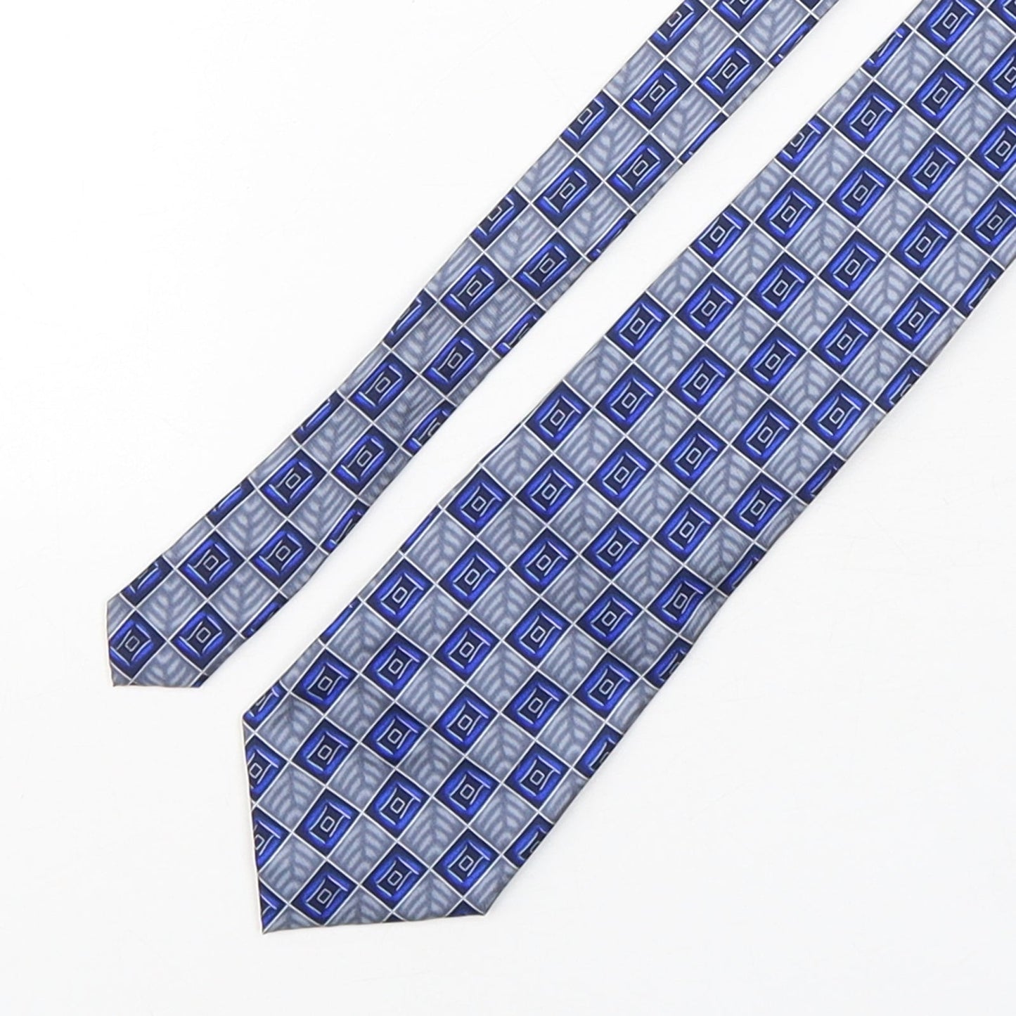 Charles  Mens Multicoloured Plaids & Checks Silk Pointed Tie One Size