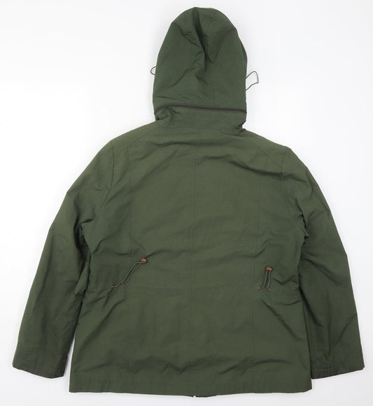 Klass Womens Green   Jacket Coat Size L  Zip