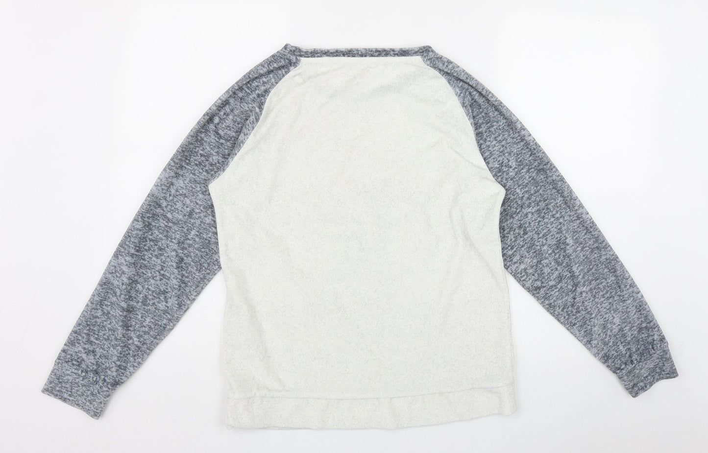 Nutmeg Womens Grey  Polyester Top Pyjama Top Size 8   - 'Snuggle Up'