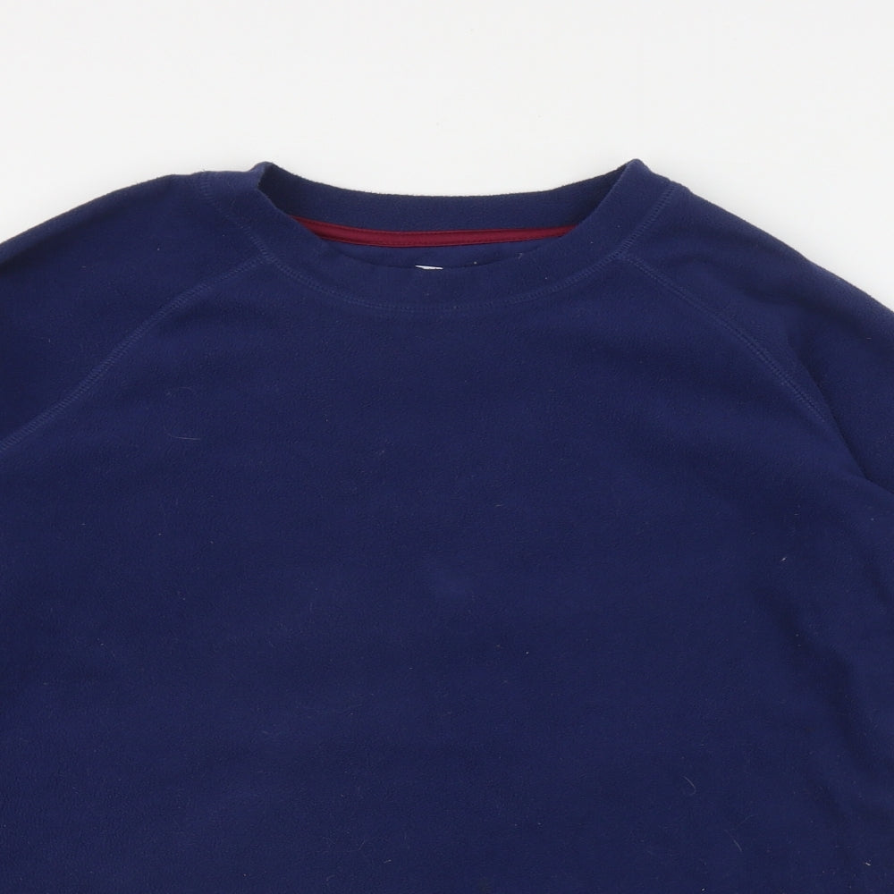 Crane Womens Blue  Polyester Pullover Sweatshirt Size M