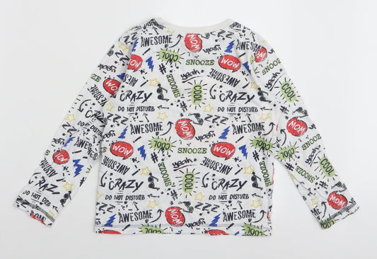 Dunnes Stores Boys Multicoloured  100% Cotton Jersey T-Shirt Size 7-8 Years Round Neck Pullover