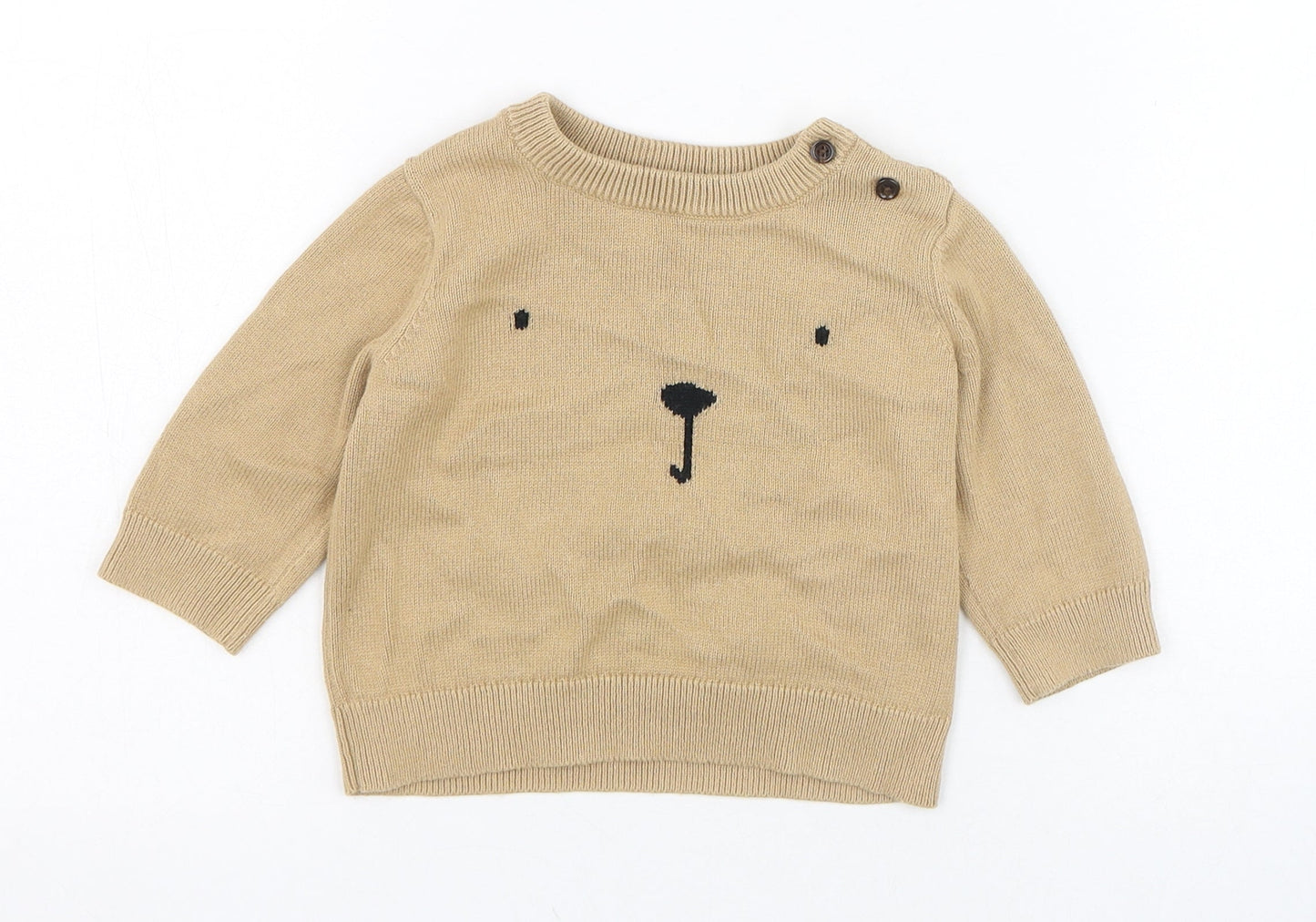 Gap Baby Brown  Cotton Pullover Jumper Size 3-6 Months  Pullover - Dog