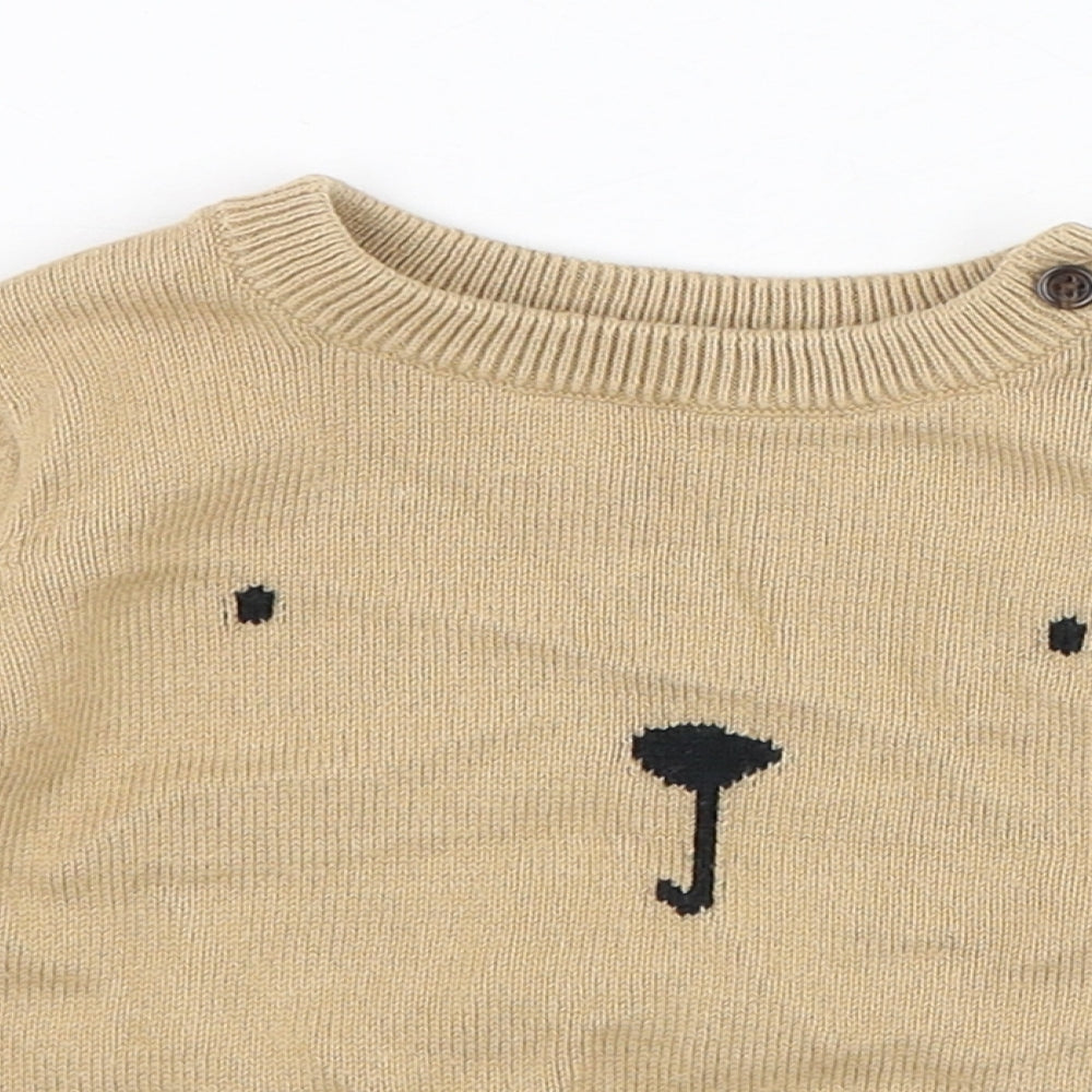 Gap Baby Brown  Cotton Pullover Jumper Size 3-6 Months  Pullover - Dog