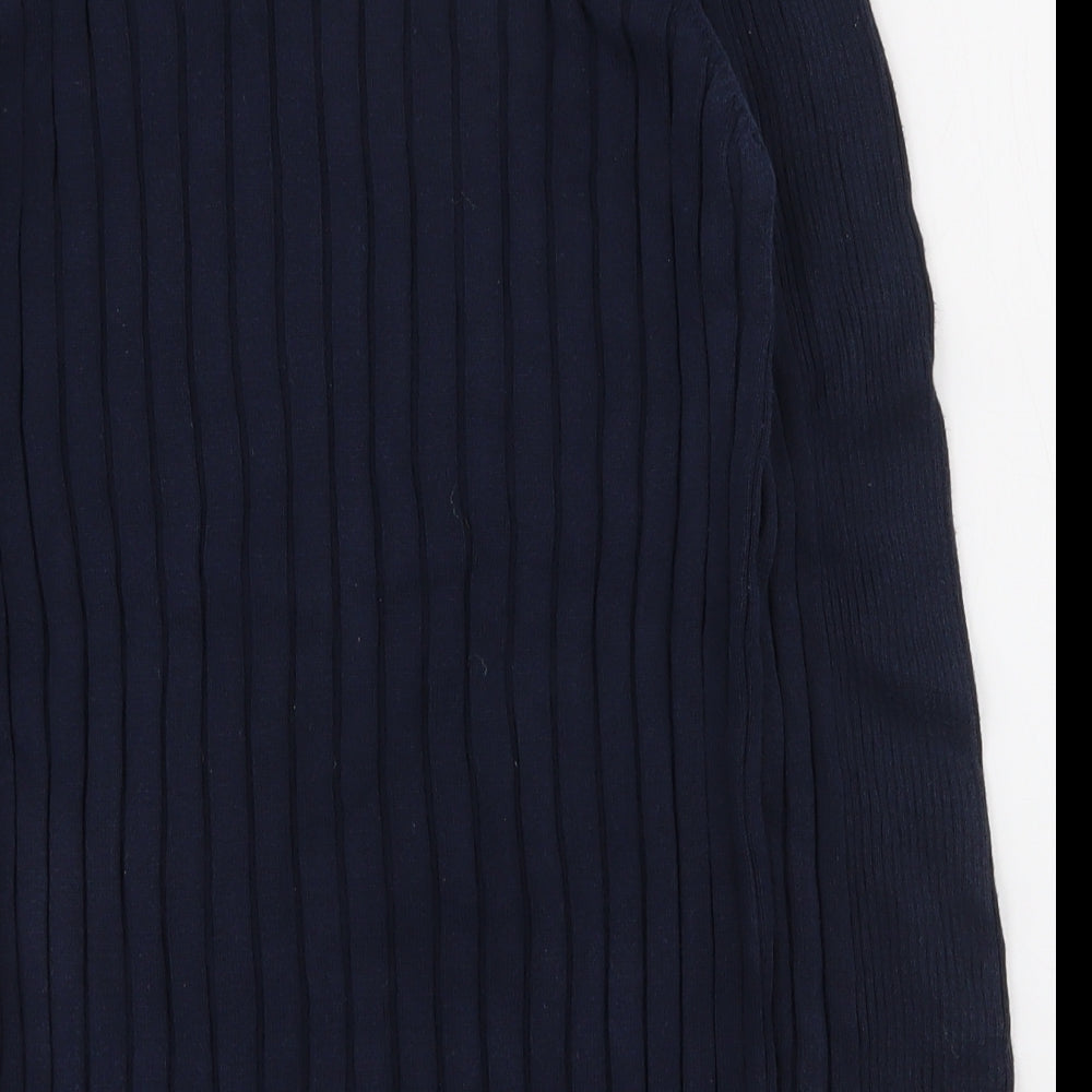 River Island Womens Blue Round Neck  100% Cotton Pullover Jumper Size M