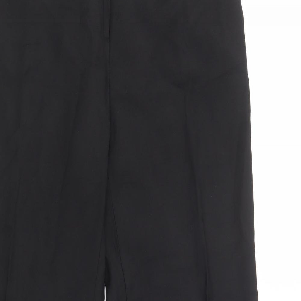 Ronit Zilkha Womens Black  Polyester Dress Pants Trousers Size 14 L32 in Regular Button