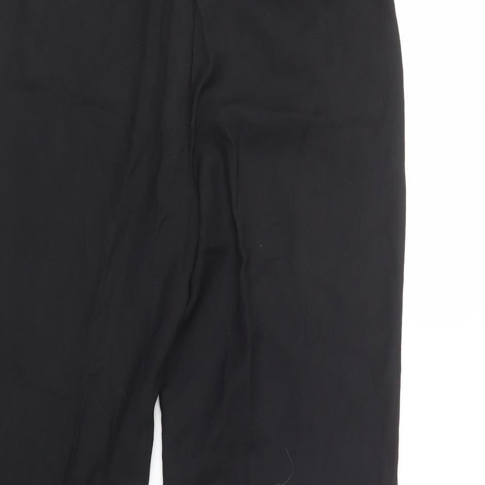 Ronit Zilkha Womens Black  Polyester Dress Pants Trousers Size 14 L32 in Regular Button