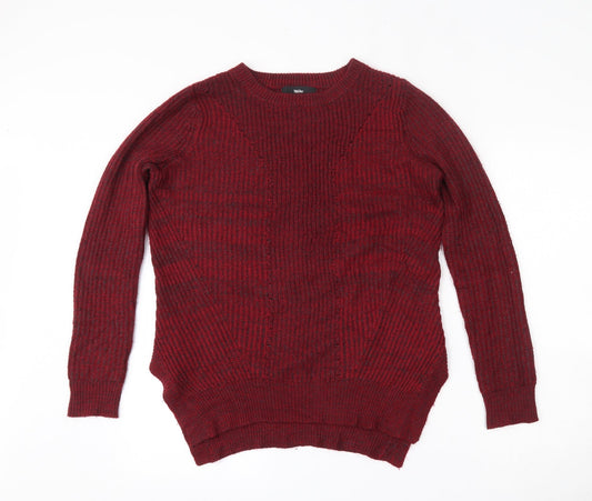 Mossimo Womens Red Round Neck  Acrylic Pullover Jumper Size S