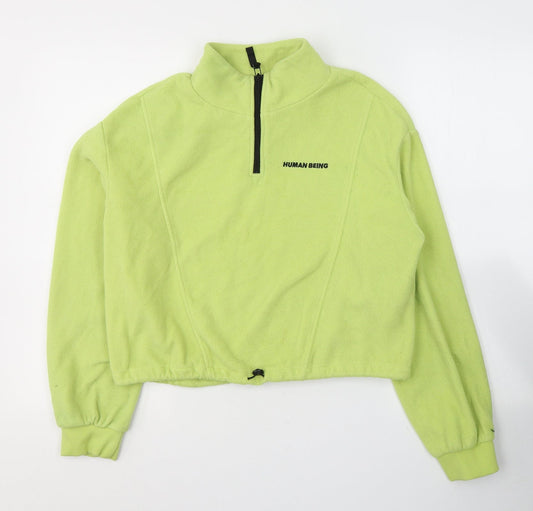Divided by H&M Womens Green  Polyester Pullover Sweatshirt Size S  Pullover - Human being