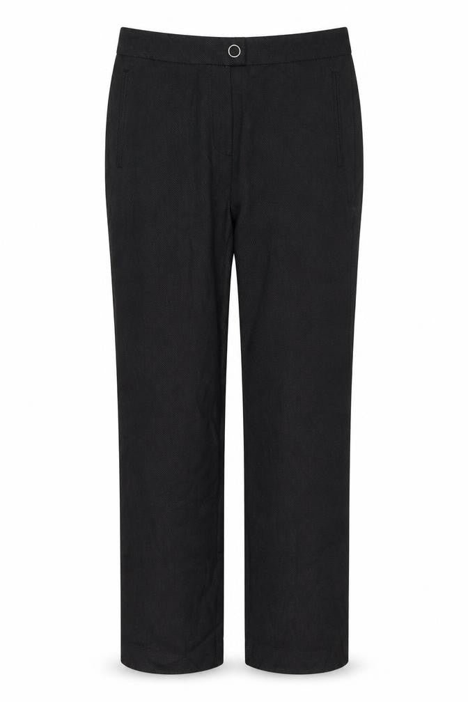 Marks and Spencer Womens Grey  Polyester Trousers  Size 12 L28 in Regular Button