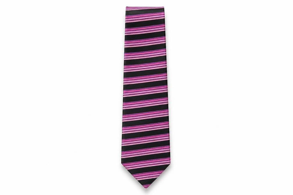 Michelsons Mens Multicoloured Striped Silk Pointed Tie One Size