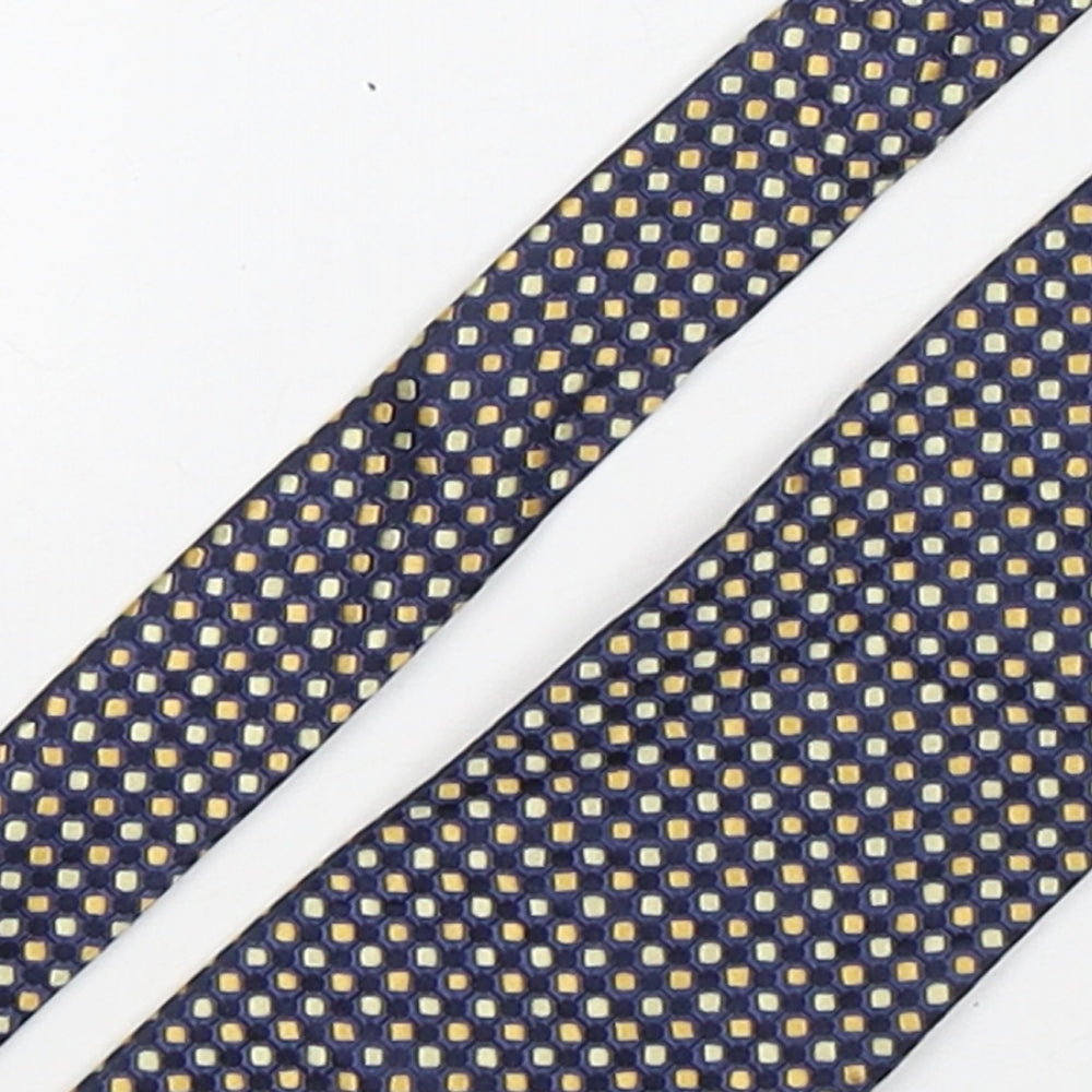 Marks and Spencer Mens Multicoloured Geometric Silk Pointed Tie One Size