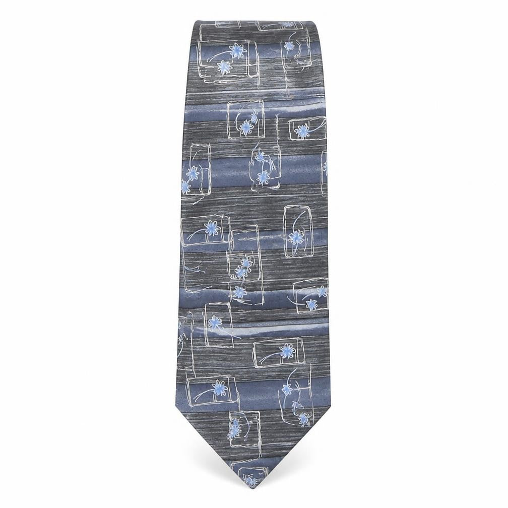 BHS Mens Multicoloured Floral Silk Pointed Tie One Size