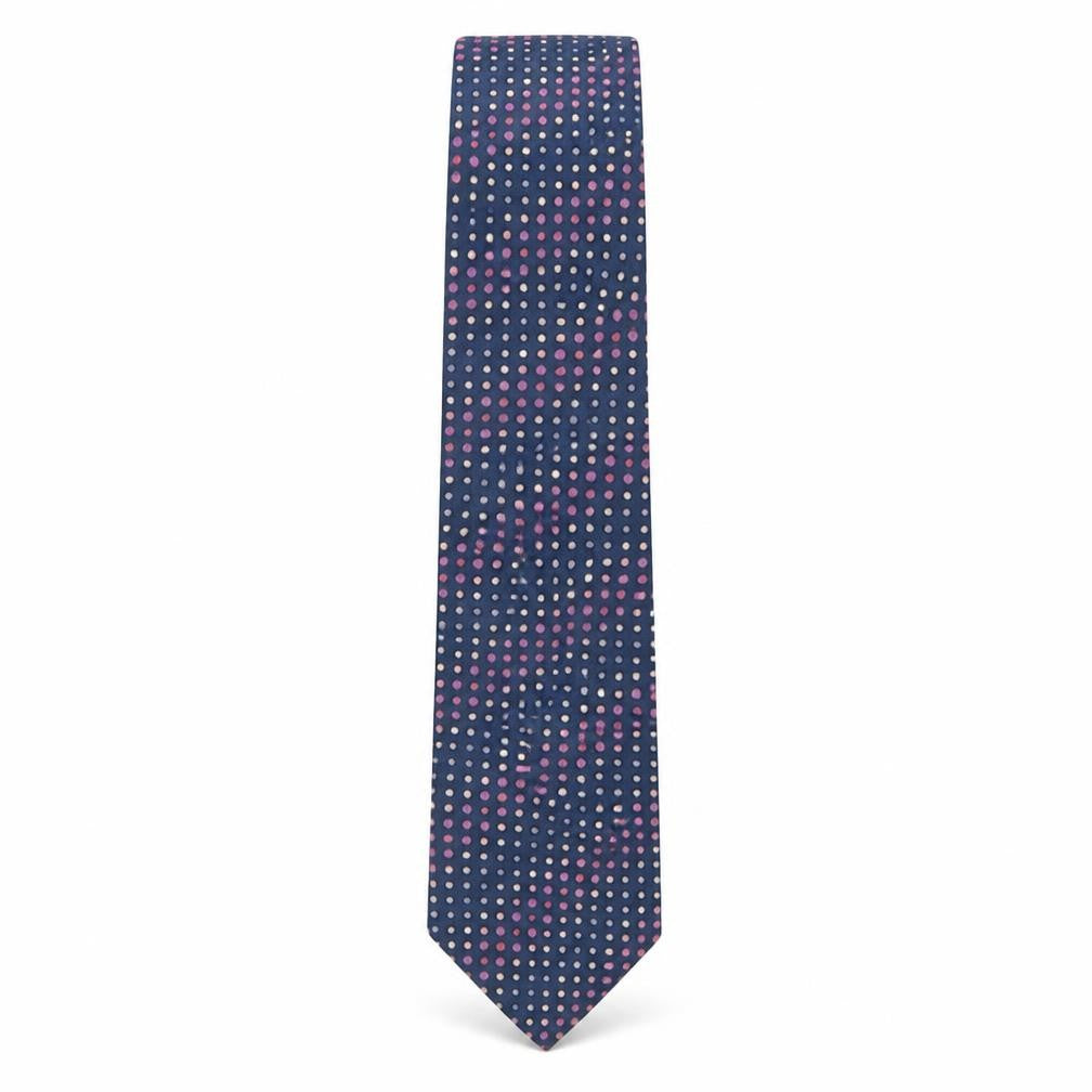 Marks and Spencer Mens Multicoloured Polka Dot Silk Pointed Tie One Size