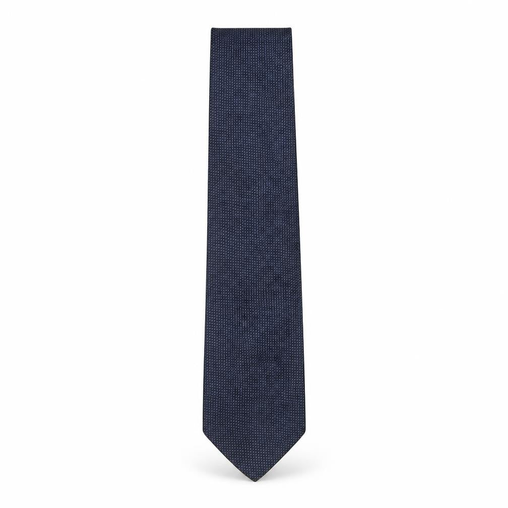 Marks and Spencer Mens Blue Polka Dot Polyester Pointed Tie One Size