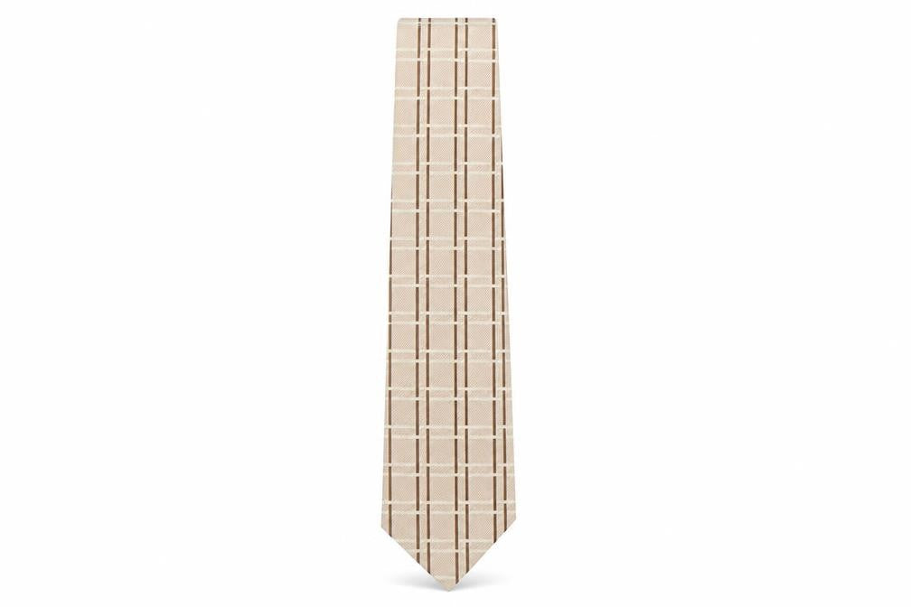 PreWorn  Mens Multicoloured Plaids & Checks Silk Pointed Tie One Size