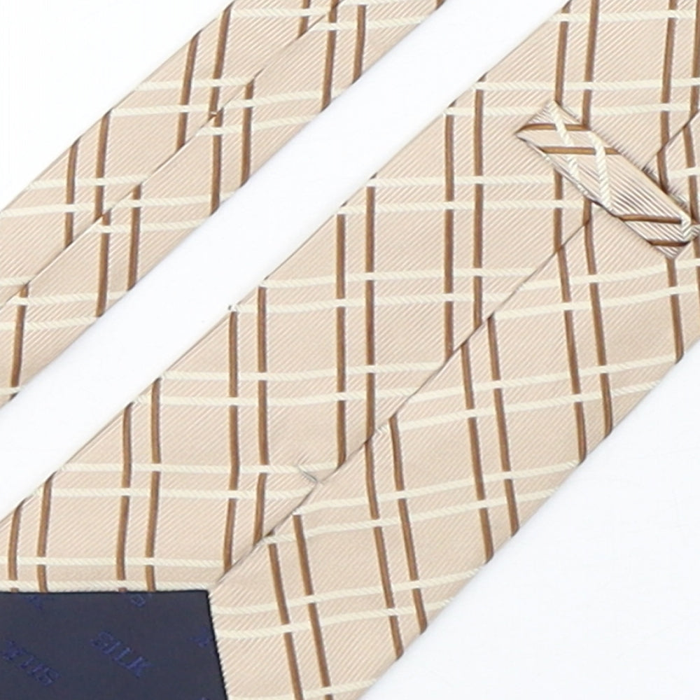 PreWorn  Mens Multicoloured Plaids & Checks Silk Pointed Tie One Size