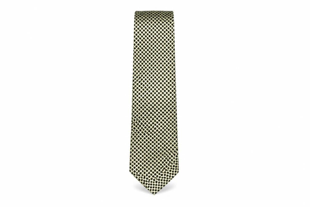R.I. Mens Multicoloured Polka Dot Silk Pointed Tie One Size