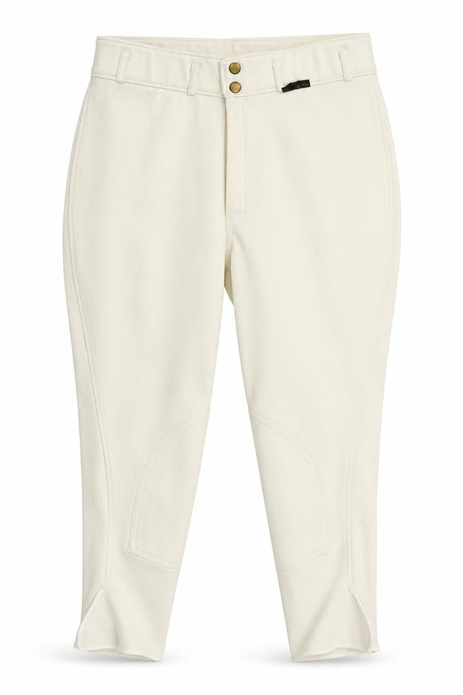 Preworn Womens Beige  Nylon Cropped Trousers Size M L22 in Regular Button - Horse Riding