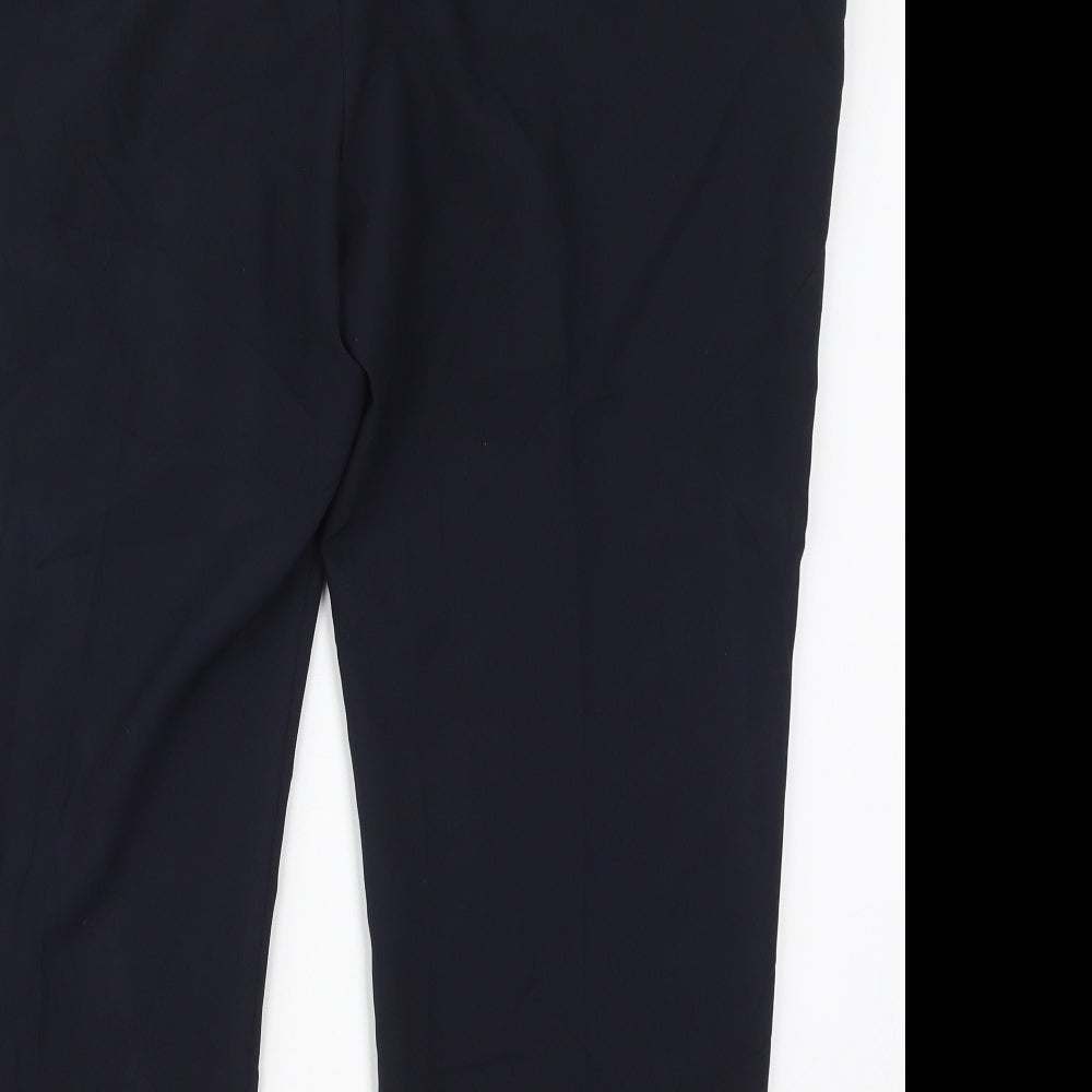 Preworn Womens Blue  Polyester Trousers  Size 18 L24.5 in Regular Hook & Eye