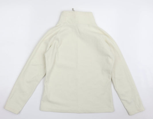 M&Co Womens Ivory  100% Polyester Pullover Sweatshirt Size S