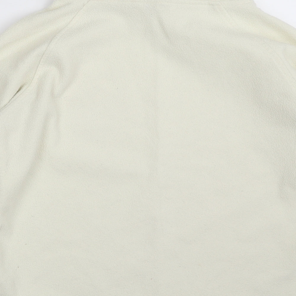 M&Co Womens Ivory  100% Polyester Pullover Sweatshirt Size S