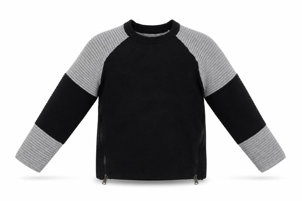 TU Girls Black Crew Neck  100% Cotton Pullover Jumper Size 6 Years  Pullover