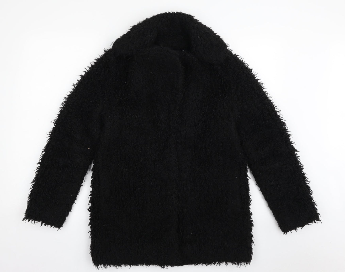 Topshop Womens Black   Jacket  Size 8  Snap