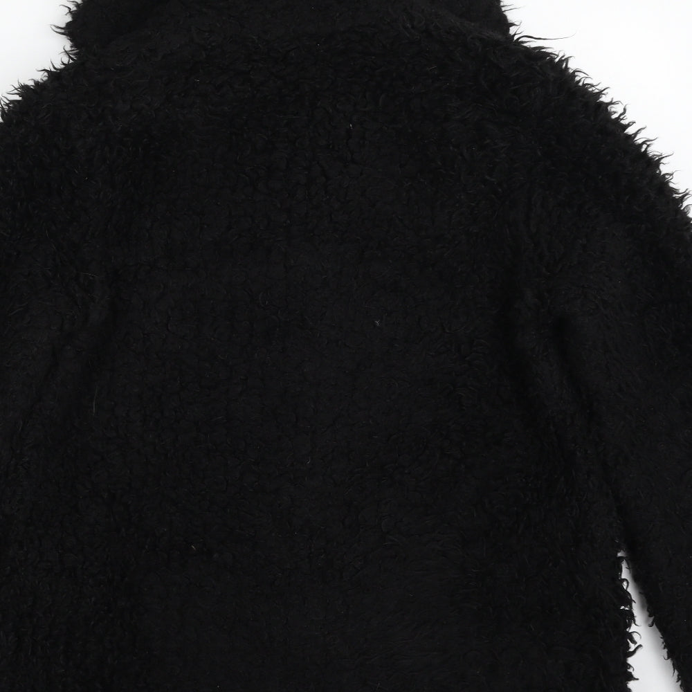 Topshop Womens Black   Jacket  Size 8  Snap