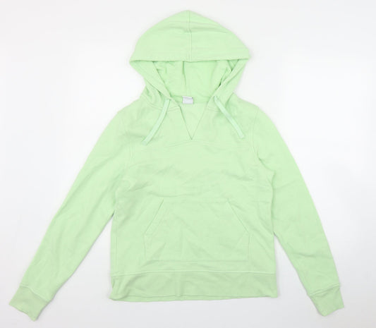 Amazon Womens Green  Cotton Pullover Hoodie Size S