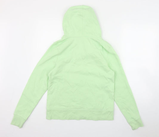 Amazon Womens Green  Cotton Pullover Hoodie Size S