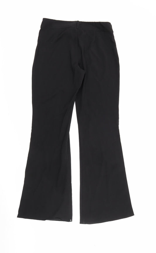Atmoshpere Womens Black  Polyester Trousers  Size 12 L31 in Regular Zip