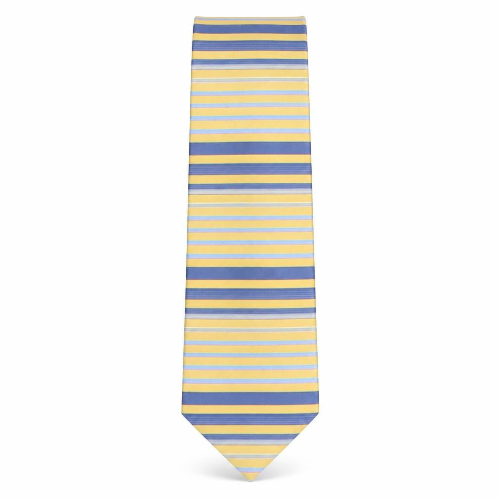 Soprano Mens Multicoloured Striped Silk Pointed Tie One Size