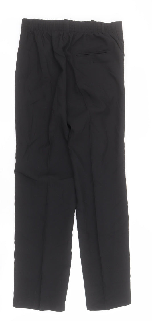 Shiny Penny Womens Black  Polyester Dress Pants Trousers Size 14 L26 in Regular Zip
