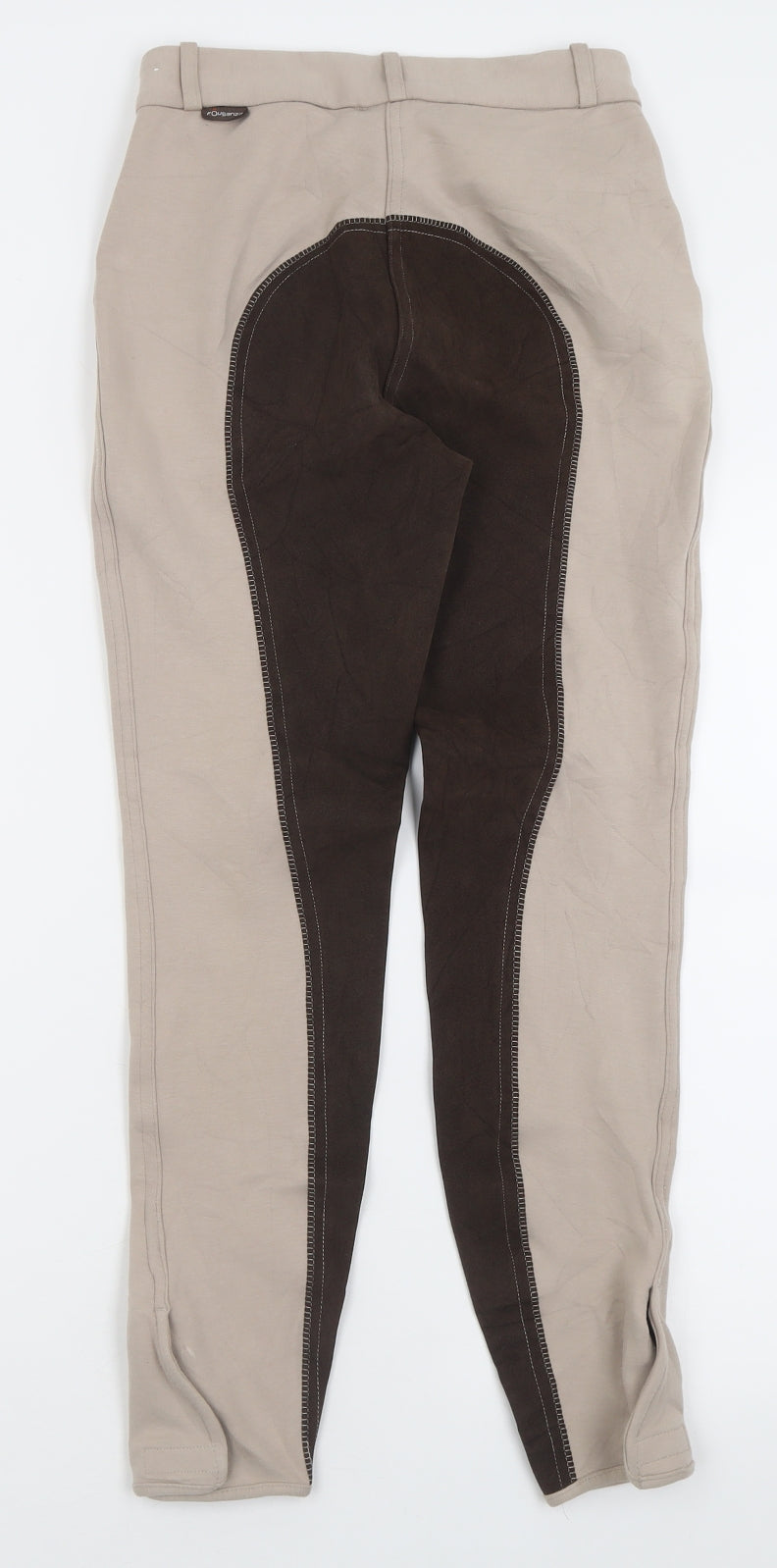FOUGANZA Womens Beige  Polyester Capri Trousers Size 28 in L27 in Regular Button - Jodhpurs