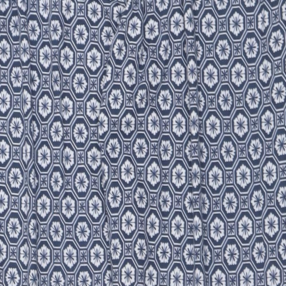 So Fabulous Womens Blue Geometric Polyester Bloomer Trousers Size 18 L28 in Regular