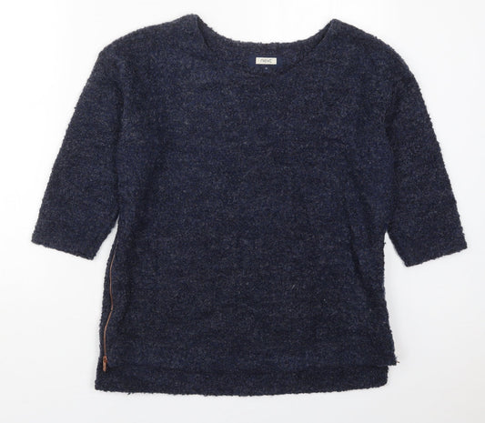 NEXT Womens Blue Round Neck  Polyester Pullover Jumper Size 12