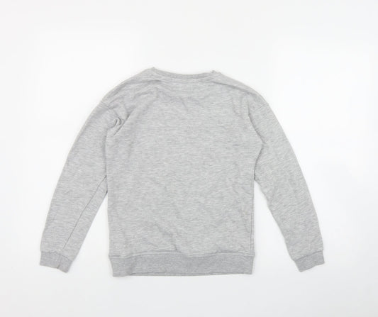 Primark Girls Grey  Cotton Pullover Sweatshirt Size 10-11 Years   - 'Bronx'