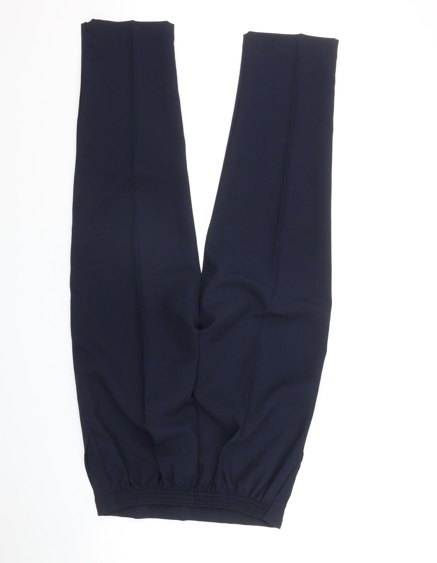Preworn Womens Blue  Polyester Trousers  Size 14 L24 in Regular