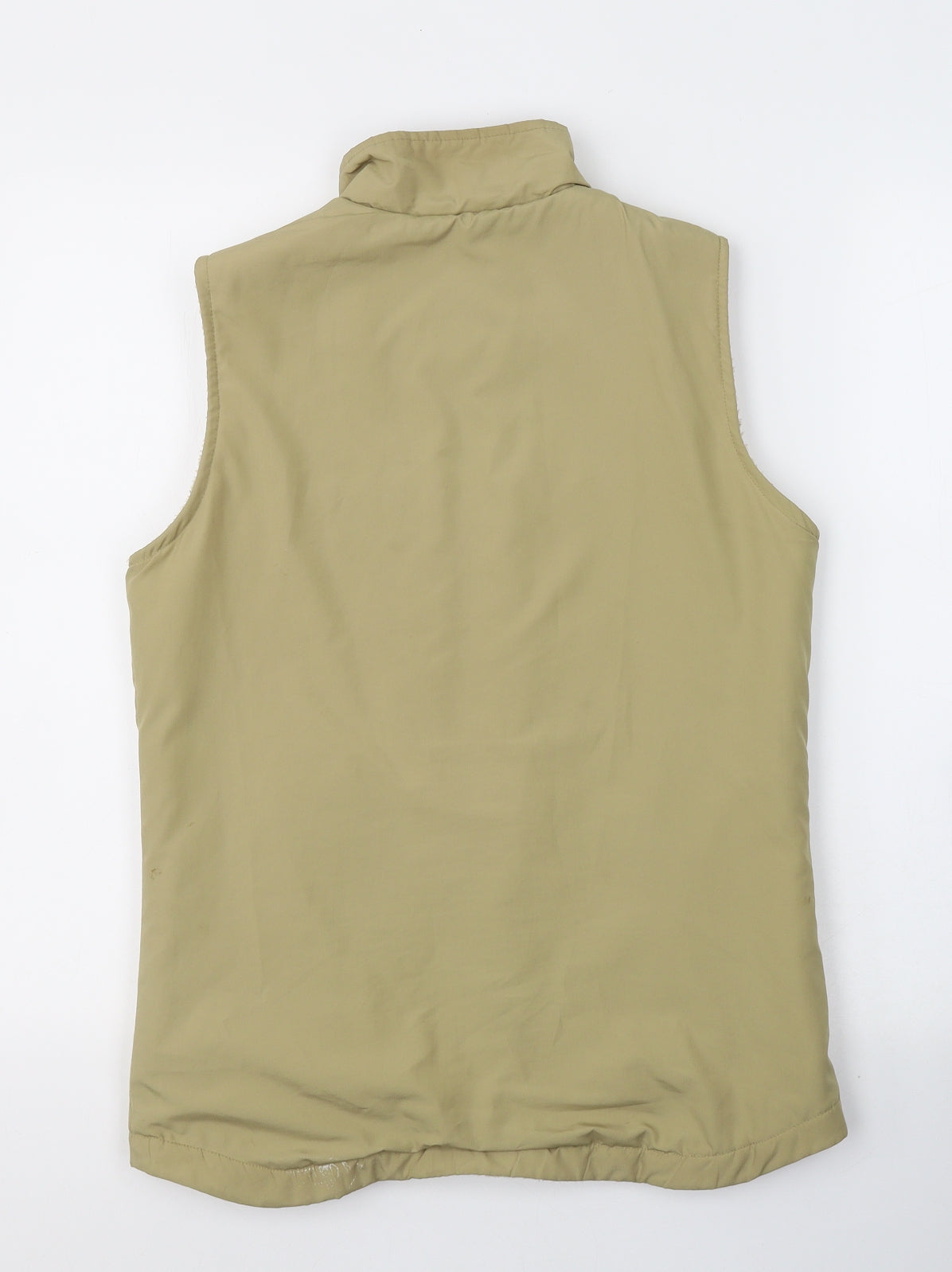 BHS Womens Beige   Gilet Jacket Size 8  Zip