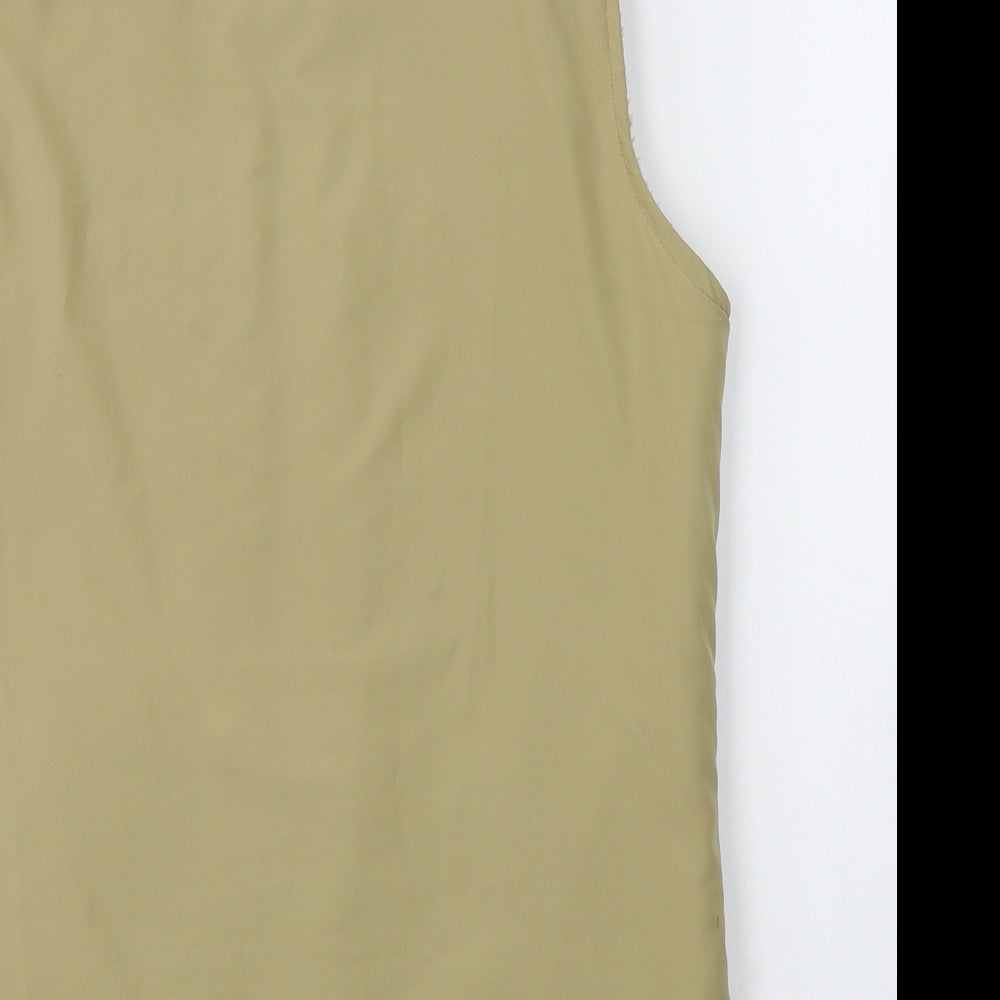 BHS Womens Beige   Gilet Jacket Size 8  Zip