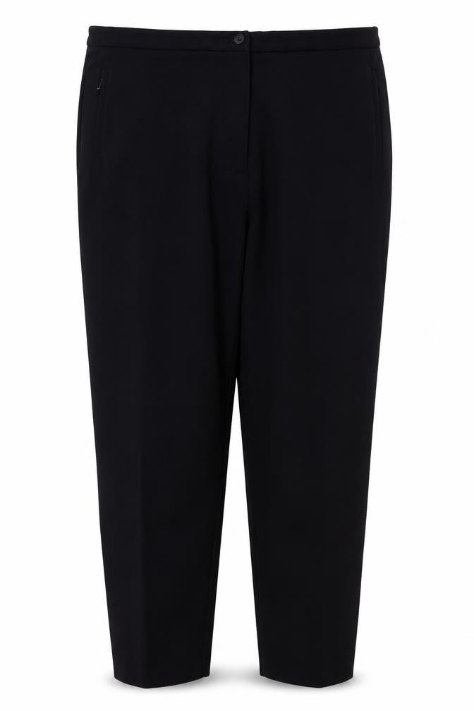 Marks and Spencer Womens Blue  Polyester Trousers  Size 18 L29 in Regular Button
